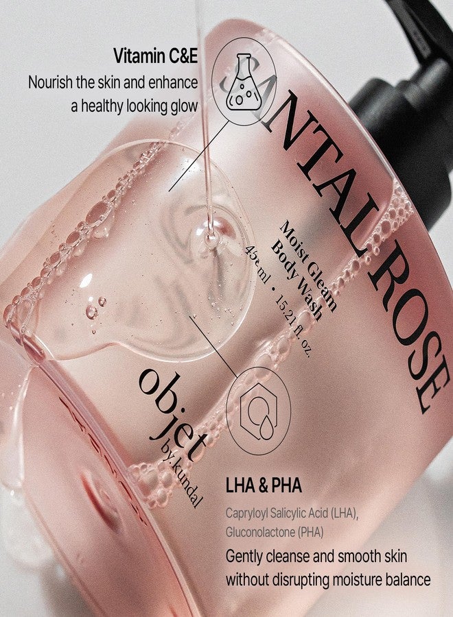 KUNDAL objet by KUNDAL Moist Gleam K Beauty Body Wash, Naked Cream, 15.21 Fl Oz - Hydrate, Smooth & Reveal Luminous Skin, Resveratrol, Vitamin C & E - Hydrating Glow Cleanser LHA PHA Gentle Exfoliation - Image 3