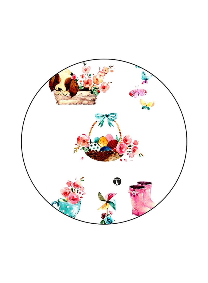 Printed Round Mouse Pad Multicolour