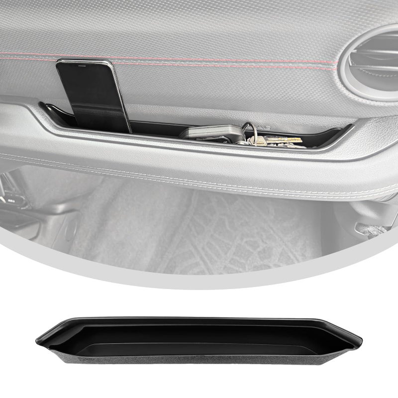 Utiiy Grab Bar Tray for 2024 2025 Jeep Wrangler JL JLU 4XE/Gladiator JT Storage Bin Handle Organizer Grab Handle Box Passenger Side Grabtray for Wrangler&Gladiator Accessories(24+ Grab Bar Tray) - Image 1