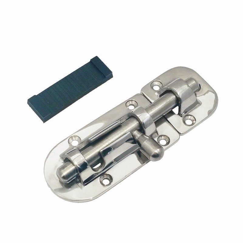 NRC&XRC Marine 316 Stainless Steel Heavy Duty 4-1/3" Long Locker Latch Slide Barrel Bolt for Marine Boat Window/Door/Hatch - Image 1
