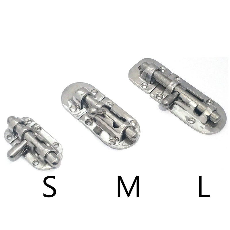 NRC&XRC Marine 316 Stainless Steel Heavy Duty 4-1/3" Long Locker Latch Slide Barrel Bolt for Marine Boat Window/Door/Hatch - Image 4