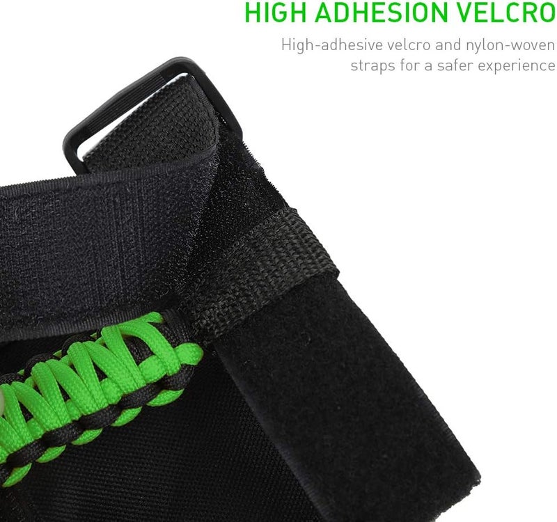 Savadicar 4 x Roll Bar Grab Handles for Jeep Wrangler & Gladiator (1955-2023) - Green - Image 2