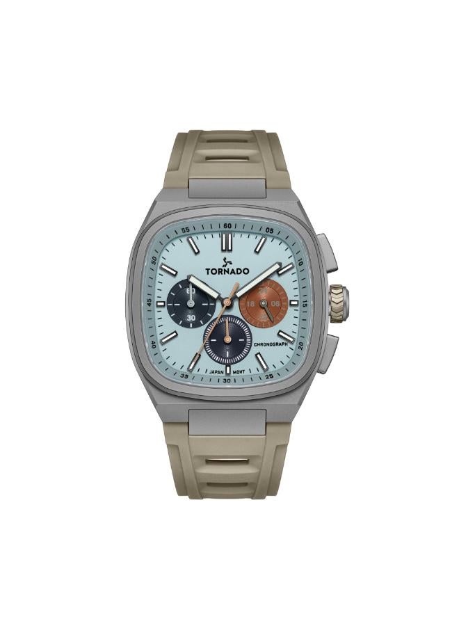 TORNADO Men's Rubber Strap Chronograph Watch T26102-XREL - 42mm mm - Image 1