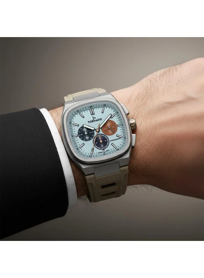 Tornado  Men's Rubber Strap Chronograph Watch T26102-XREL - 42mm mm for Men | Best Price UAE