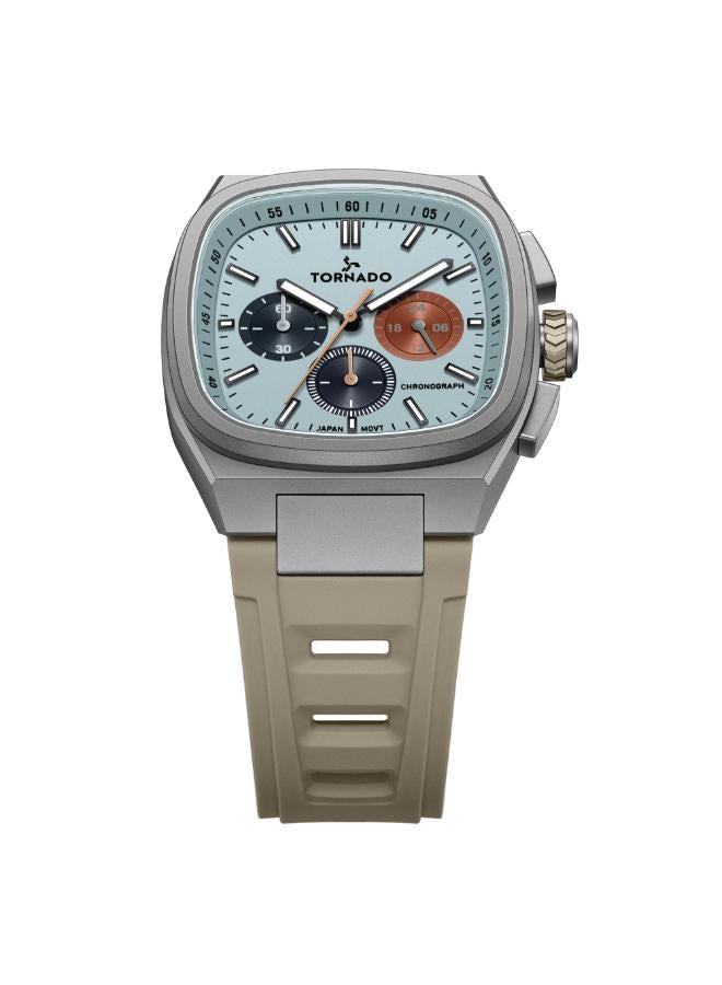 TORNADO Men's Rubber Strap Chronograph Watch T26102-XREL - 42mm mm - Image 3