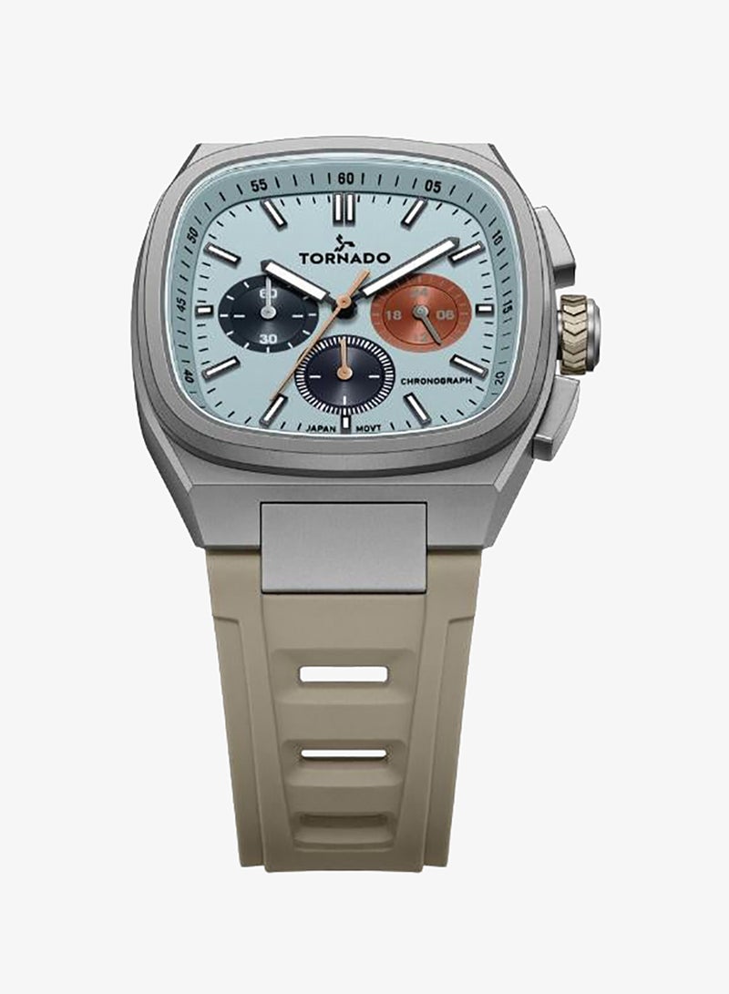 TORNADO Men's Rubber Strap Chronograph Watch T26102-XREL - 42mm mm - Image 3