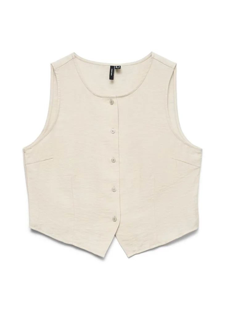Vero Moda  VMATHENA V-Neck Waistcoat for Women | Best Price UAE