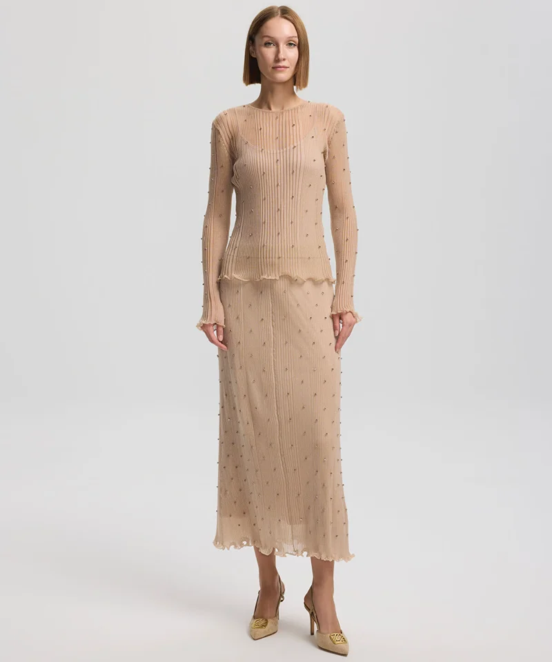 ابيكول Embroidered Knit Sweater
