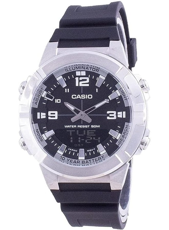 Casio Men's Analog Wrist Watch AMW-870-1AVDF Black - Image 1