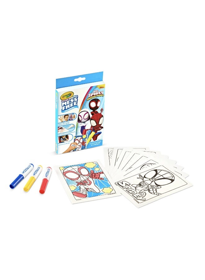 Crayola مجموعة تلوين كرايولا مارفل سبايدي وأصدقائه المدهشين بدون فوضى - Image 1