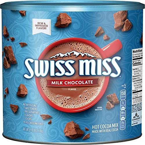 Swiss Miss Milk Chocolate Flavor Hot Cocoa Mix Canister 7655 oz - Image 1