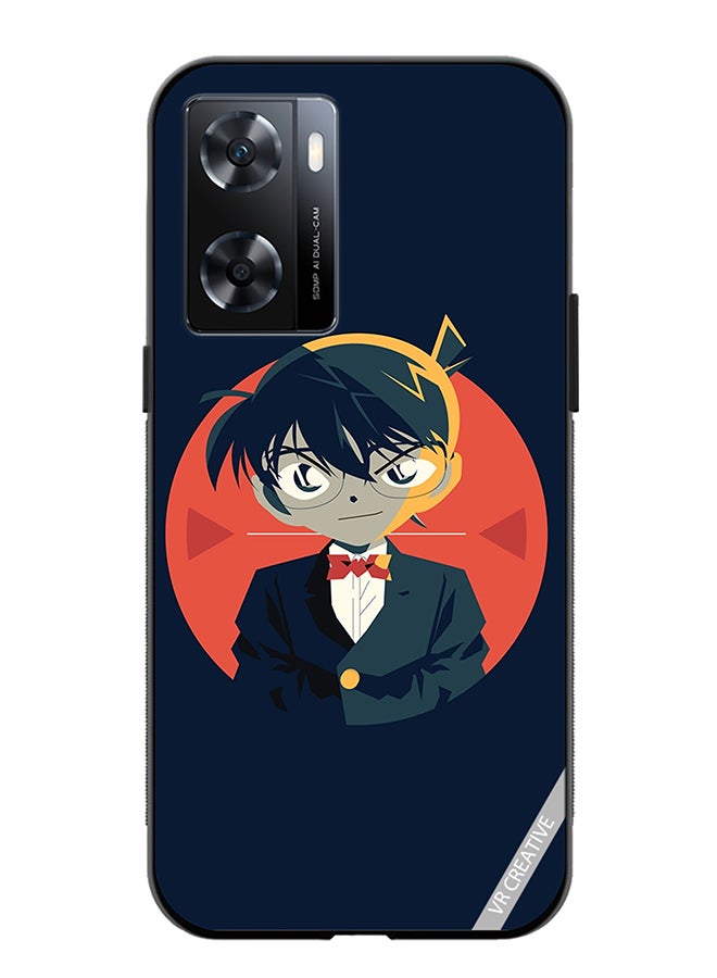 VR CREATIVE Protective Case Cover For Oppo A57/A77s Detective Conan Character Design Multicolour - Image 1
