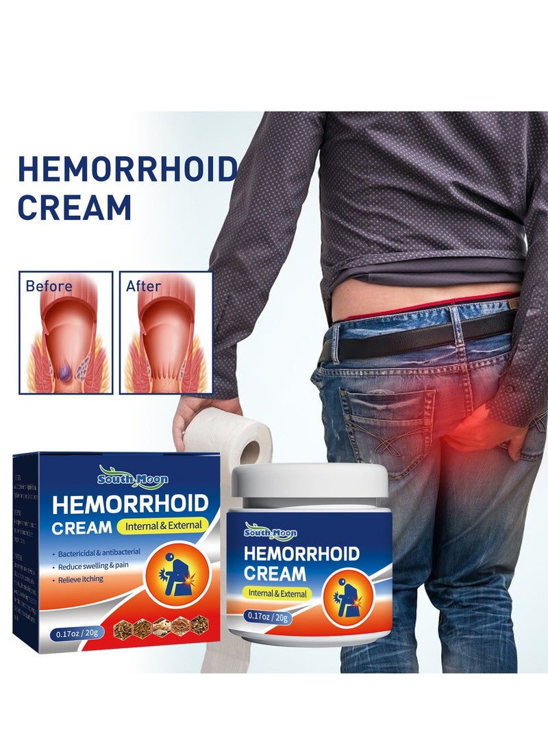 SOUTH MOON Hemorrhoid cream repairs and eliminates hemorrhoids, mixes internal and external ingredients to relieve swelling, itching and pain  - Image 2