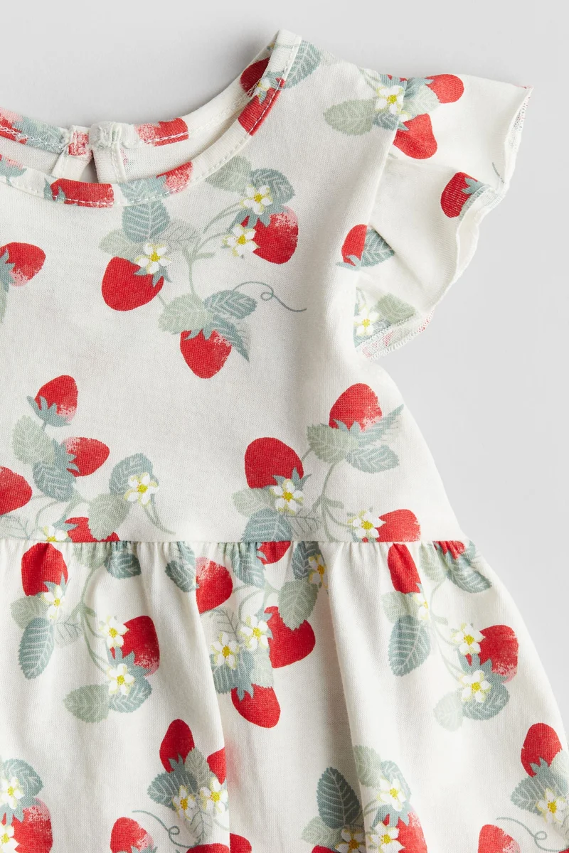 اتش اند ام Printed cotton dress