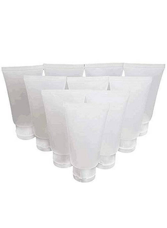 DNHCLL 10Pcs 15Ml Empty Reusable Plastic Empty Travel Cosmetic Soft Tubes Bottle Container With Flip Cap Shower Lotion Cleanser Packing Sample Bottles - Image 2