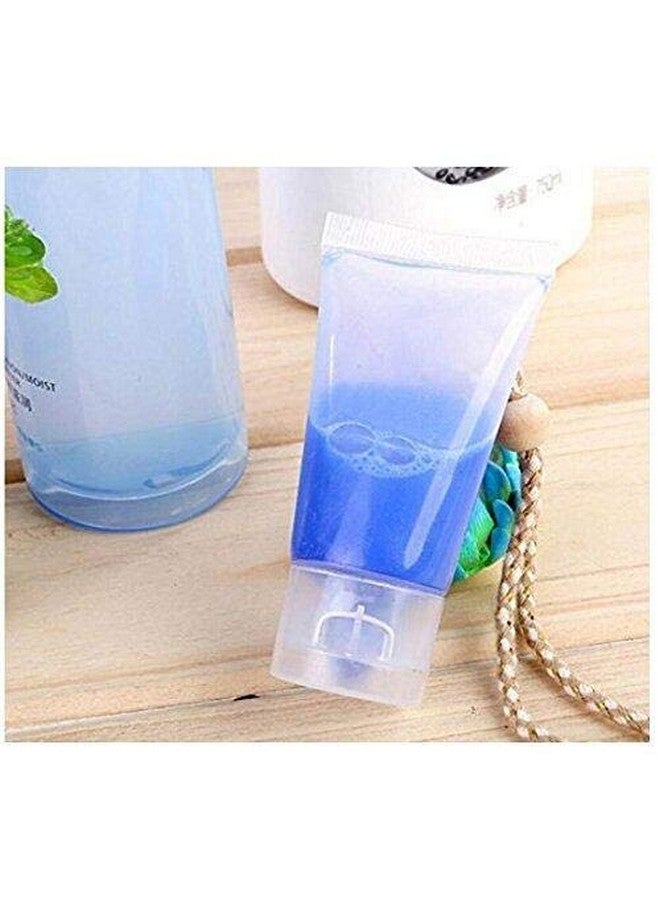 DNHCLL 10Pcs 15Ml Empty Reusable Plastic Empty Travel Cosmetic Soft Tubes Bottle Container With Flip Cap Shower Lotion Cleanser Packing Sample Bottles - Image 5