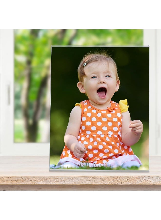 TPGP 20 Pack Acrylic Photo Sign Holder 8 X 10 Inch Plastic Picture Frames Clear Photo Booth Slanted Back Vertical Table Paper Menu Display Stand Portrait Frames Flyer Holder For Home Office Store - Image 5