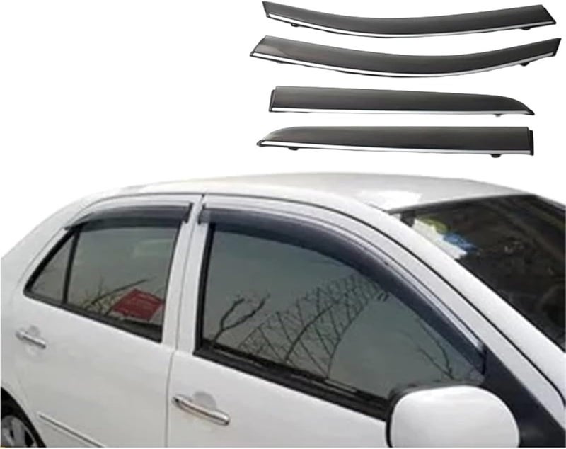 QASULER WeatherShield Window Visors for Toyota VIOS MK1 - Image 4