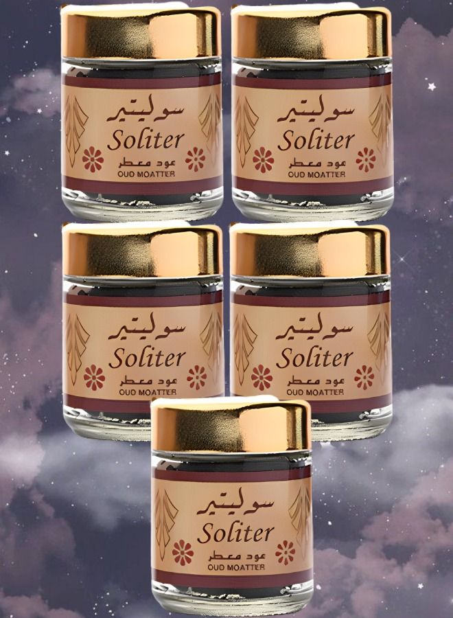 بانافع 5 قطع بخور سوليتير عود من بانافع 50 جرام