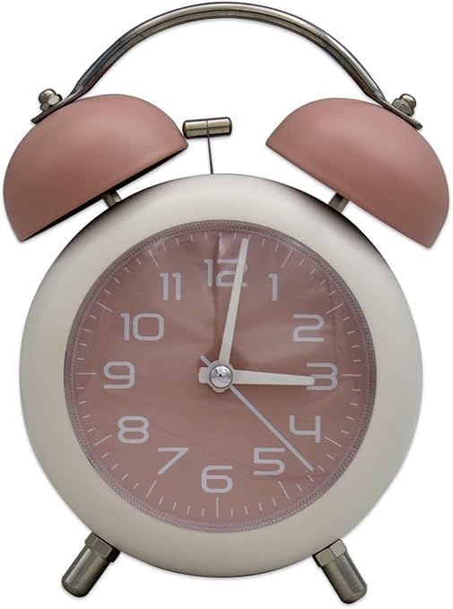 SHOPELLA Bell Table Alarm Clock with Night LED Light Extra Loud Twin Bell Alarm Clock for Heavy Sleepers Students and Kids MultiColour - Image 5