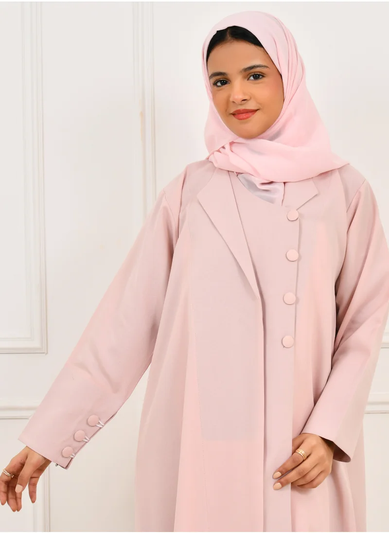 HAWRAA ABAYA Girls' abaya, blazer model, closed with buttons