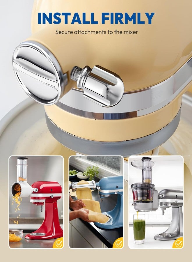 ANONEMOTO Attachment Knob Thumb Screw for KitchenAid Mixers, Upgraded 6061 Aluminum Long Screw Head Knob Replacement Parts, Replaces 9709194, 4162142, 240374 etc, Chrome - Image 2