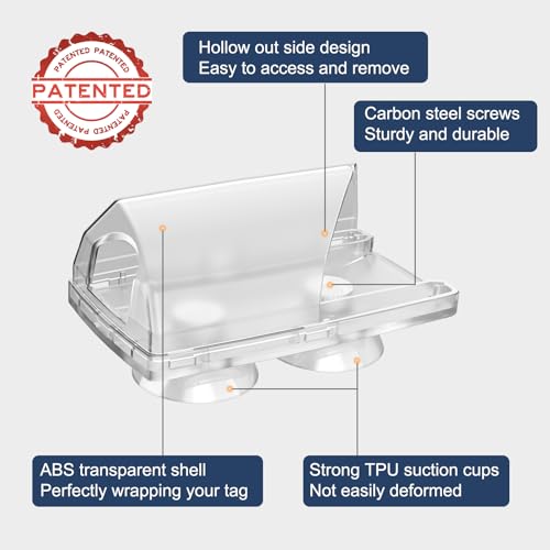 Zeyitian Ez Pass Holder Clear 1 Pack - Super Strong Suction Cups for Windshield, Toll Pass Transponder Holder for EZ Pass/iPass - Image 4