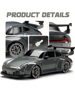 Harvestoy Harvestoy 1:24 Scale RC Drift Car - 2.4Ghz 4WD with Lights, Tires and Obstacle Tool for kids on Birthdays,gifts for kids, toy car for kids  - Image 2