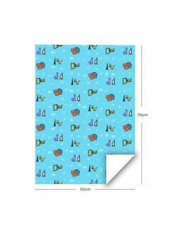 Share the Love UAE Kids Blue Wrapping Paper Pack – 4 Sheets (50 cm x 70 cm Each)  - Image 2