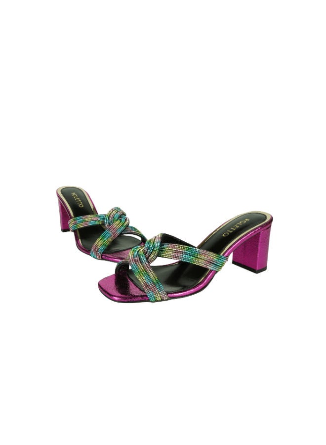 POLETTO Poletto Ladies High Block 4183177 V1 C1478 Pink  - Image 2