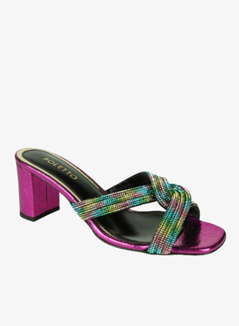 Poletto Ladies High Block 4183177 V1 C1478 Pink - Image 1