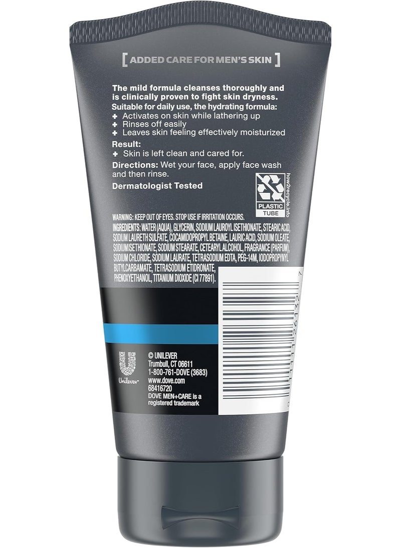 Dove Men+Care Face Wash, ( Hydrate Plus ) 148ML - Image 2