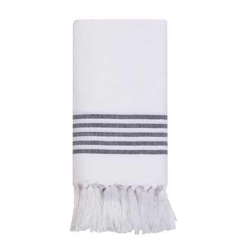 HABER Premium Light Weight 100% Cotton Bath Towel with Unique Micro Waffle Texture for Active Feel, Quick Absorption and Faster Drying Towel (Pack of 3, Pearl) - Image 1