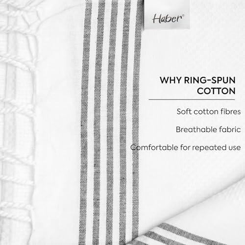 HABER Premium Light Weight 100% Cotton Bath Towel with Unique Micro Waffle Texture for Active Feel, Quick Absorption and Faster Drying Towel (Pack of 3, Pearl) - Image 4