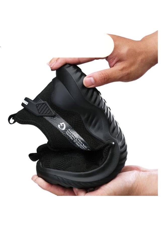 WELDON Weierdun Safety Shoes For Men, Summer Breathable Steel Toe Cap, Anti-Smashing, Anti-Puncture, Lightweight, Soft-Soled Work Safety Functional Shoes 2039 Size 44 - Image 1