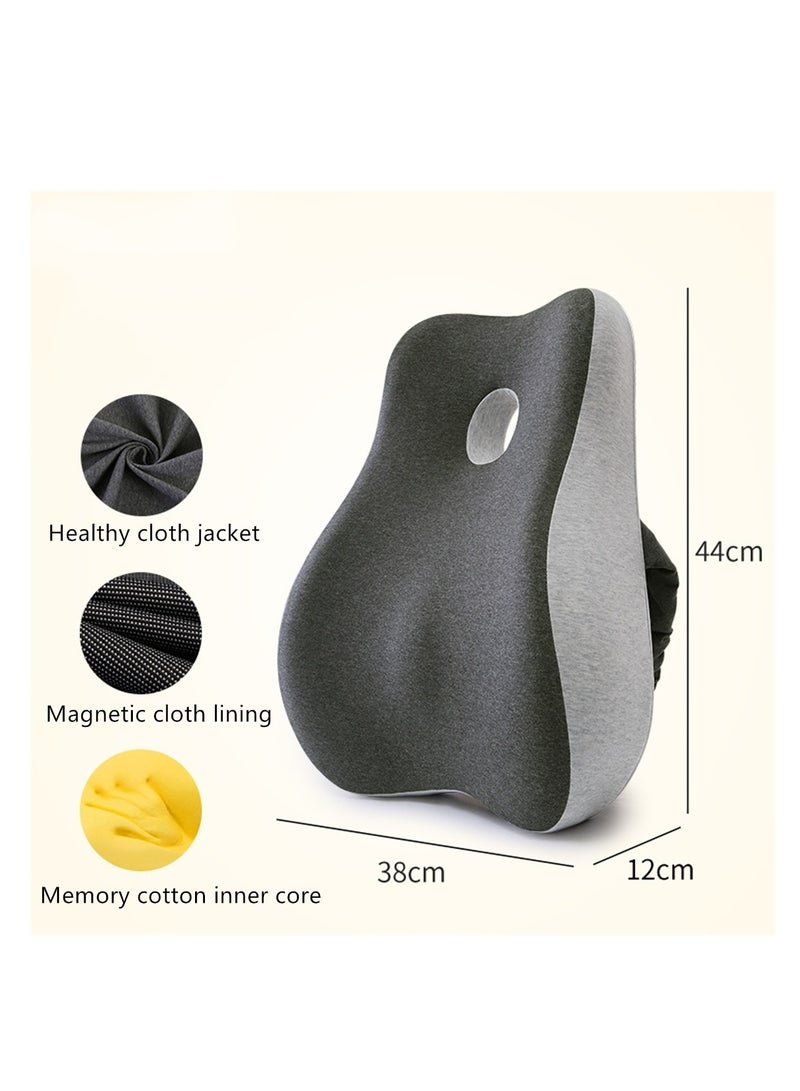 Cushion Office Lumbar Cushion Sedentary Waist Support Pregnancy Waist Pillow Lumbar Cushion Seat Memory Foam Cushion  - Image 2
