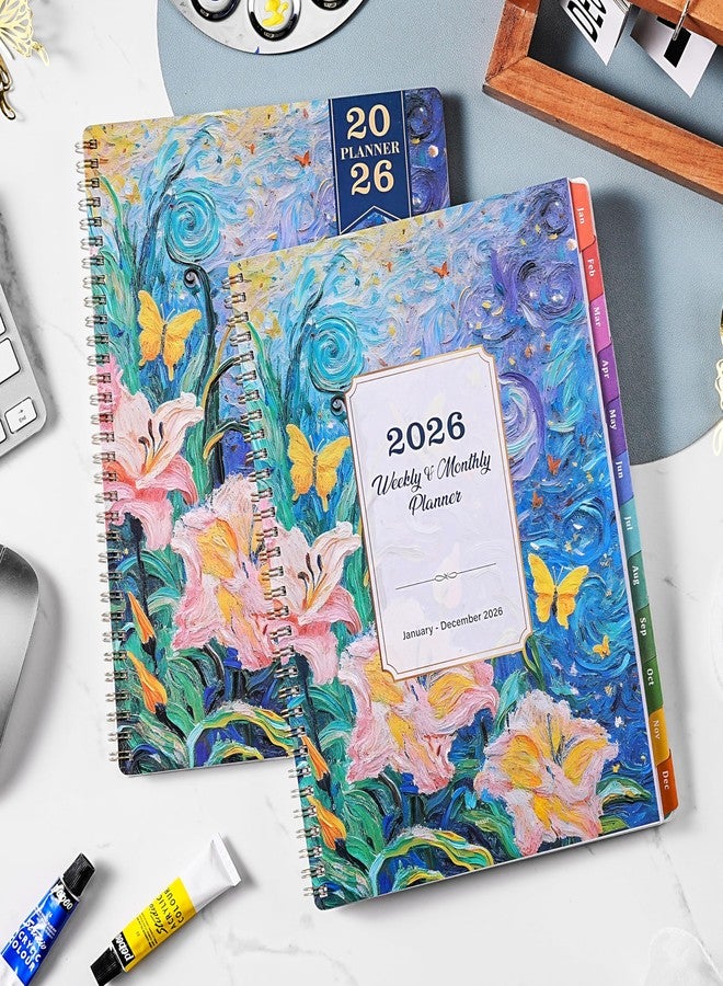 Coboll 2026 Planner - Planner 2026 Weekly and Monthly from January to December, 9" x 11", 2026 Weekly Monthly Planner with Inner Pocket, Colorful Coated Tabs - Image 2