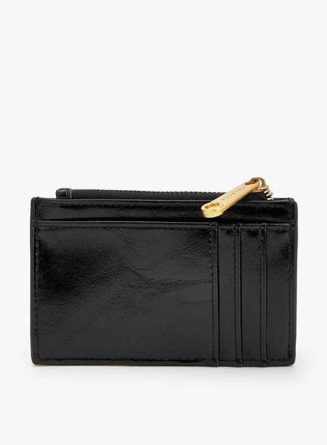 سيليست Suede Card Holder With Zip Pocket