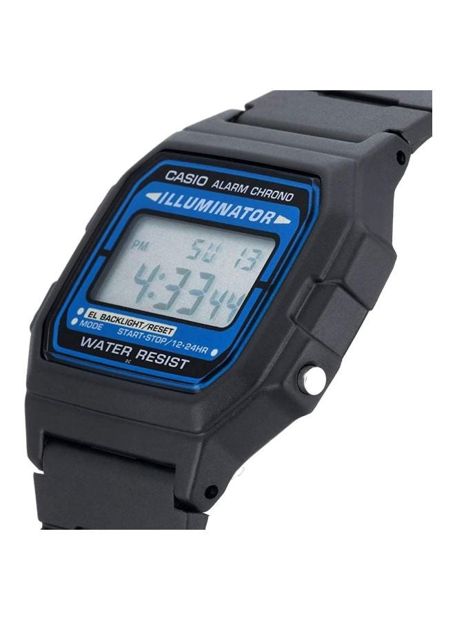 CASIO Men Illuminator Water Resistant Digital Watch F-105W-1A - 35 mm - Black - Image 3