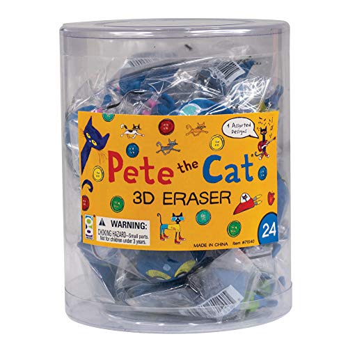 Geddes Raymond Geddes Pete The Cat 3D Eraser (Tub of 24) - Image 2