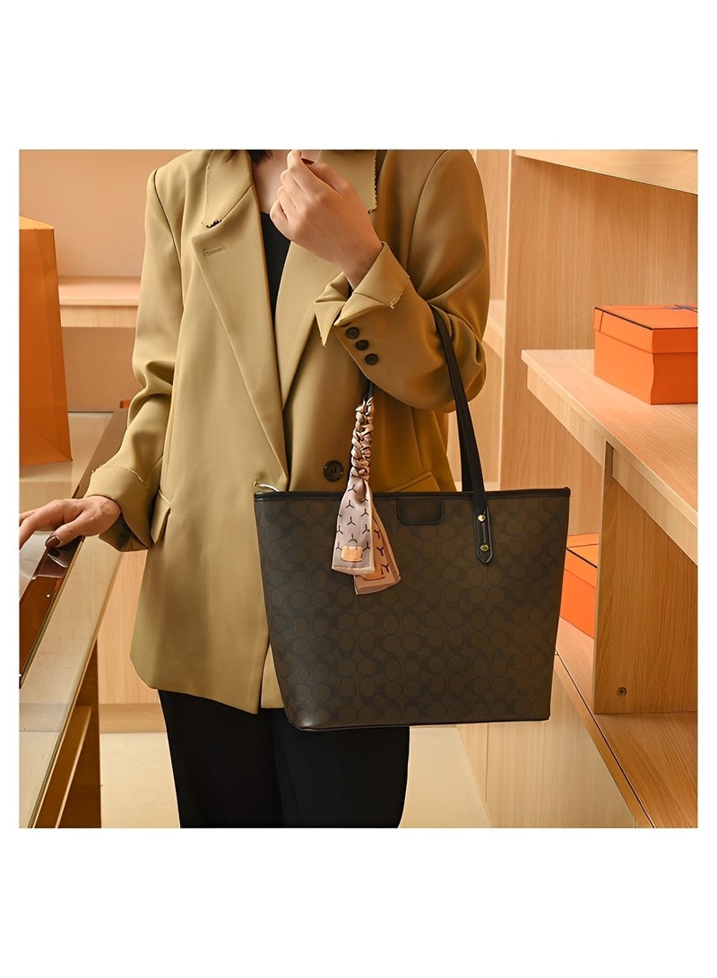 REOCLE Women's Tote Bags Top Handle Satchel Handbags PU Faux Leather Bucket Bag Shoulder Bags with Large Capacity - Image 5