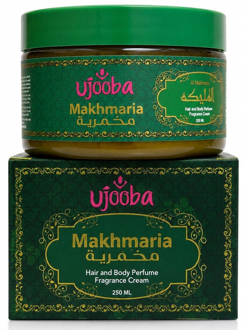 Ujooba Makhmaria Al Malika Hair And Body Perfume Fragrance Cream 250ml - Image 1