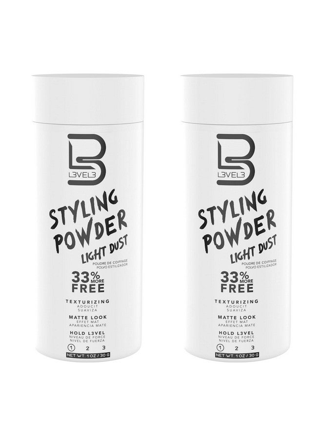 L3 بودرة تصفيف الشعر 3 مستويات 3 ذات تثبيت خفيف، طبيعية غير لامعة لإضفاء الملمس والكثافة على تصفيفة الشعر (عبوة من قطعتين) - Image 1
