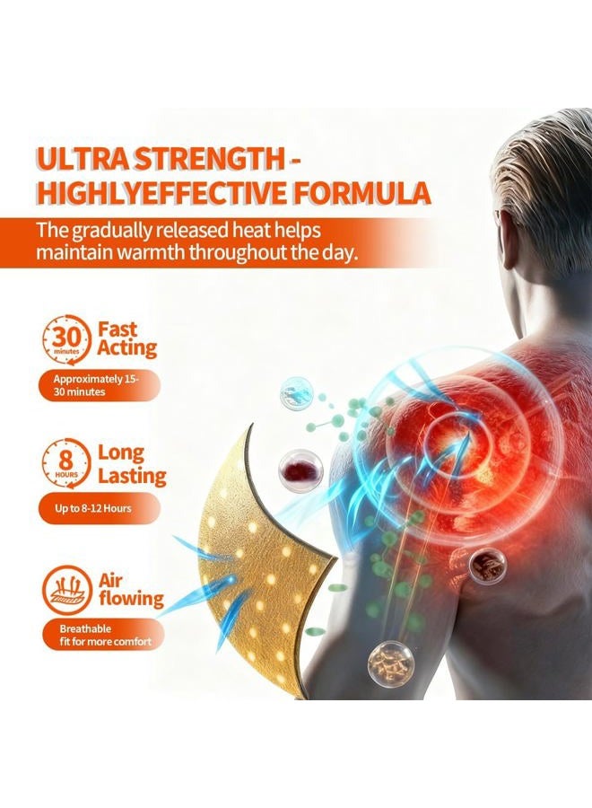 Maebho 60PCS Tiger Patches,Chinese Tiger Back Patch, Ultra Strength Capsicum Heat Patches for Muscle Joint Shoulder Neck Knee Back (3 Packs 20 Each) - Image 5