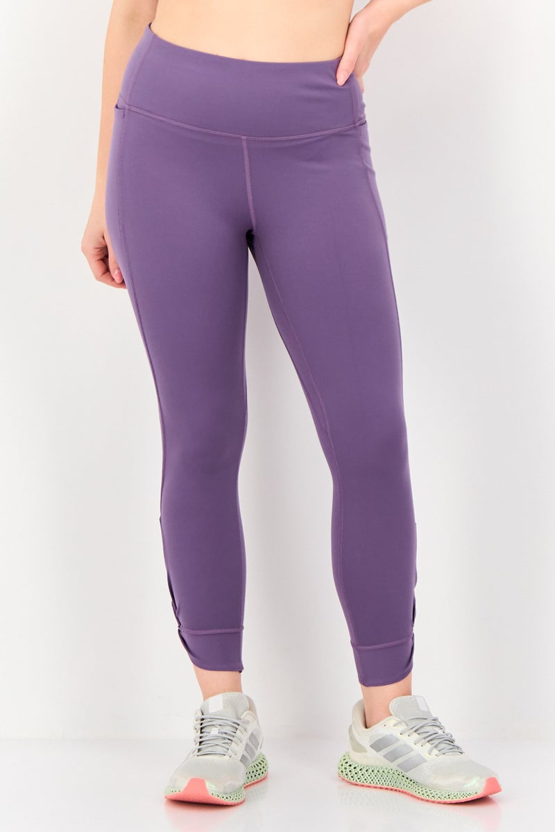 UNDER ARMOUR Women Sportswear Fit Pull On Training Leggings, Purple - Image 1