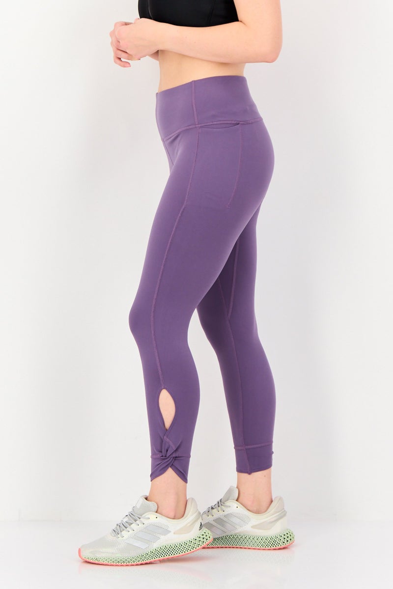 UNDER ARMOUR Women Sportswear Fit Pull On Training Leggings, Purple - Image 2