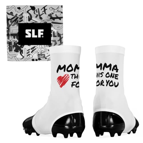 SLEEFS SpatsFootball Cleat Covers 1 Pair SM Laces CoversWraps for Football Baseball Soccer and Field Hockey Youth and Adult Sizes for Men Boys and Girls SmallMedium Momma - Image 1