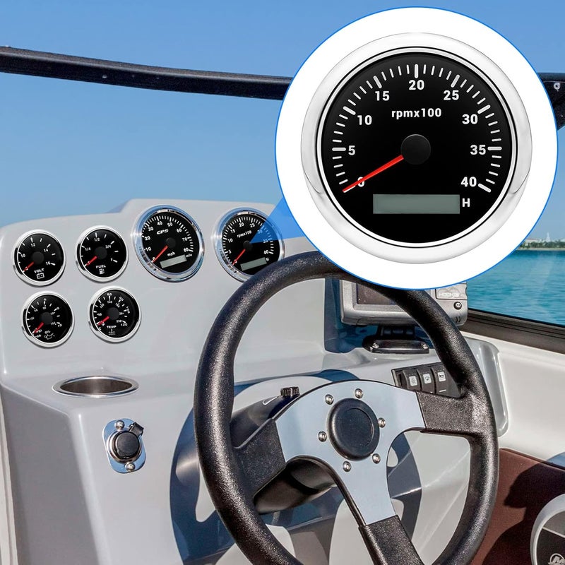 ARTILAURA 85mm Tachometer Gauge with 7 Color LED Display for Automotive Use - Image 4