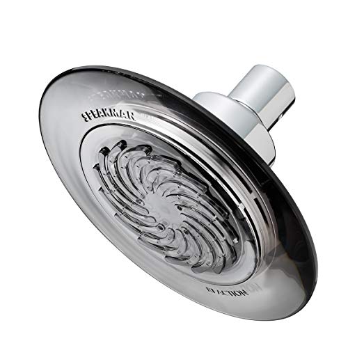 Speakman S-4002 Reaction Single-Function Showerhead for Stylish Bathroom Décor, 2.5 GPM, Clear Smokey Gray - Image 1
