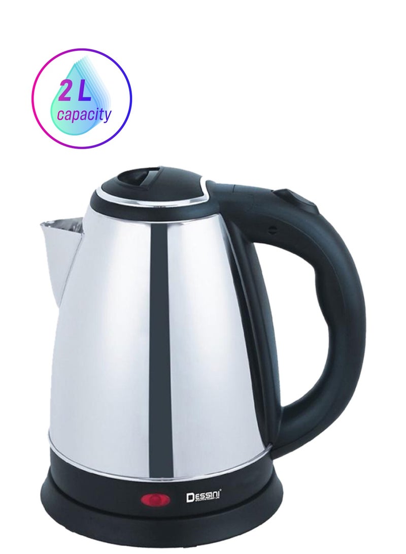 Electric Kettle 2L 2 L 1800 W KD990 Silver/Black